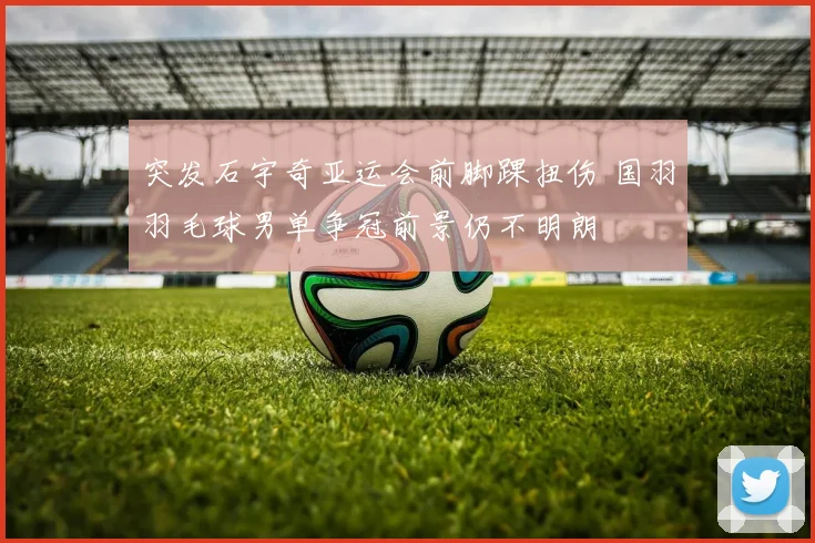 突发石宇奇亚运会前脚踝扭伤 国羽羽毛球男单争冠前景仍不明朗